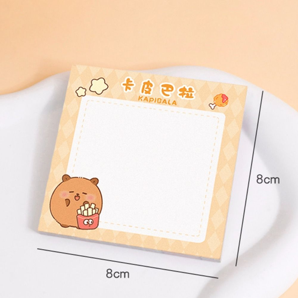 Multifunction Cute Capybara Sticky Note Self-adhesive N Times Capybara ...