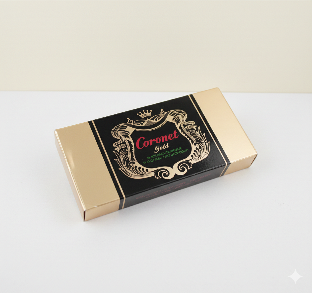 Coronet Gold Condoms 12 Pieces - Dotted Lubricated Condoms