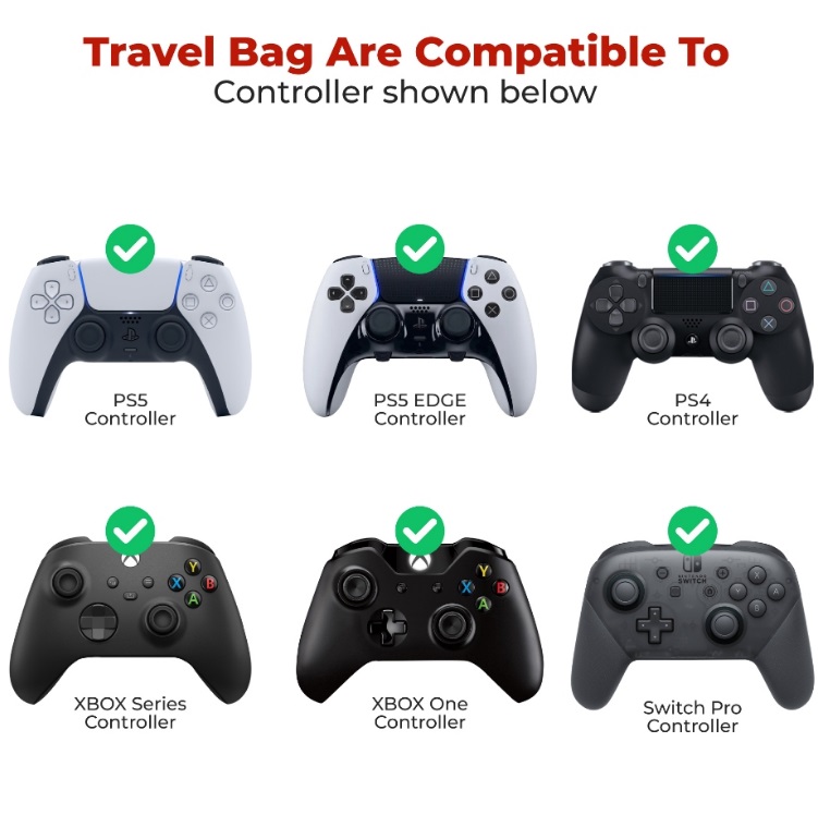 Protective Controller Carry / Storage Case For PS4 PS5 Xbox & Xbox One series Controllers Bag