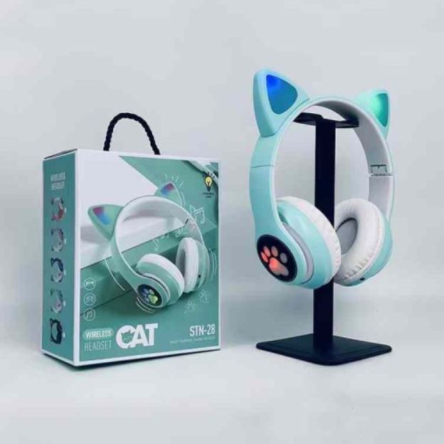 New Wireless Girls Cat Headphone Model STN28  Best Bluetooth 5.0 Stereo Connectivity Headset