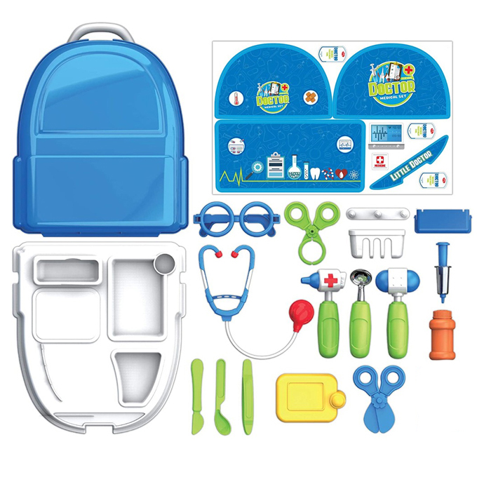 Little Doctor Medical Backpack for Kids - 20 Pieces Set - Medical Play House | Daraz.pk