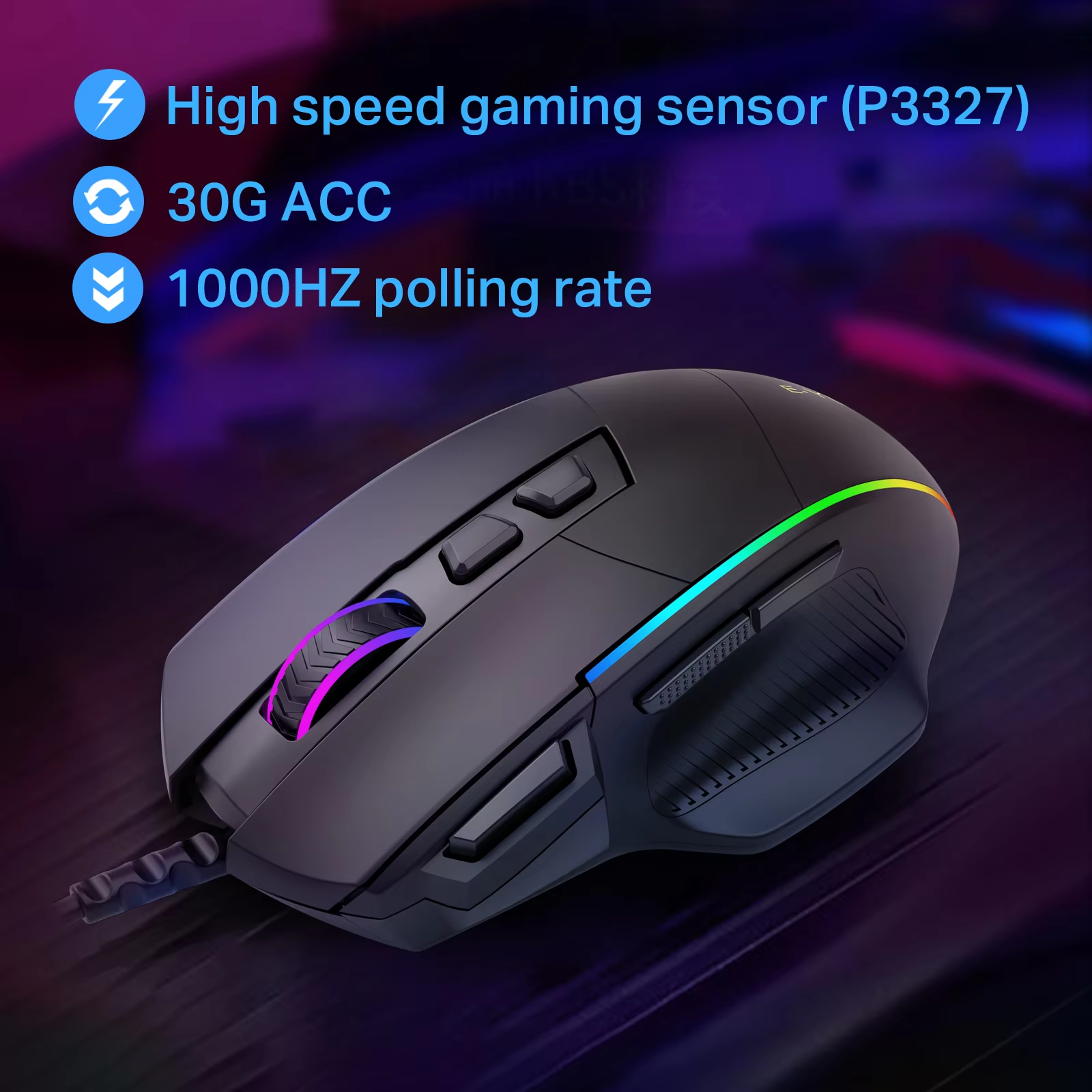 E-YOOSO X-49 Wired RGB Gaming Mouse 12400Dpi with 8 Programmable Buttons and Extra Fire Button Ergonomic Design 19 9cd28d36fce8ed12f3a49af82b463c28