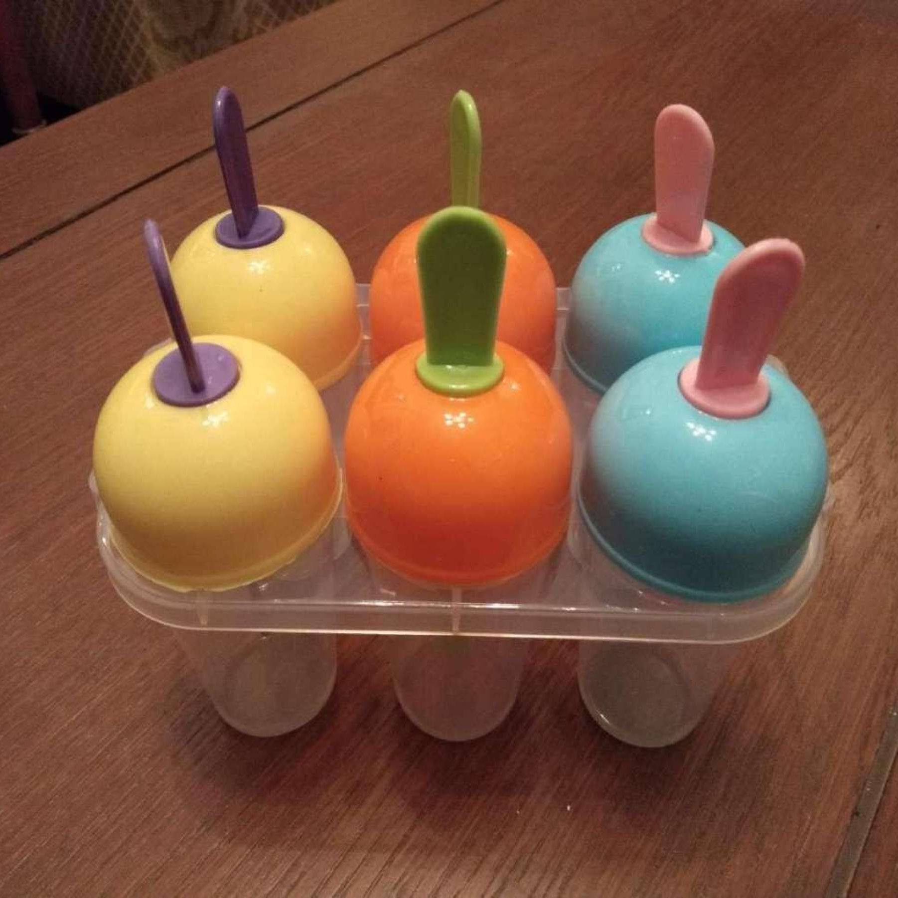 Reusable Ice Cream Maker Ice Lolly Molds Set Pack Of 6