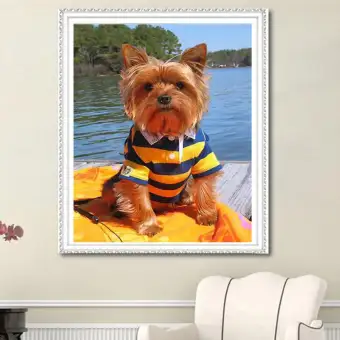 Diy Diamond Jahitan Menyilang Bordir Kartun Anjing Berlian Sulaman