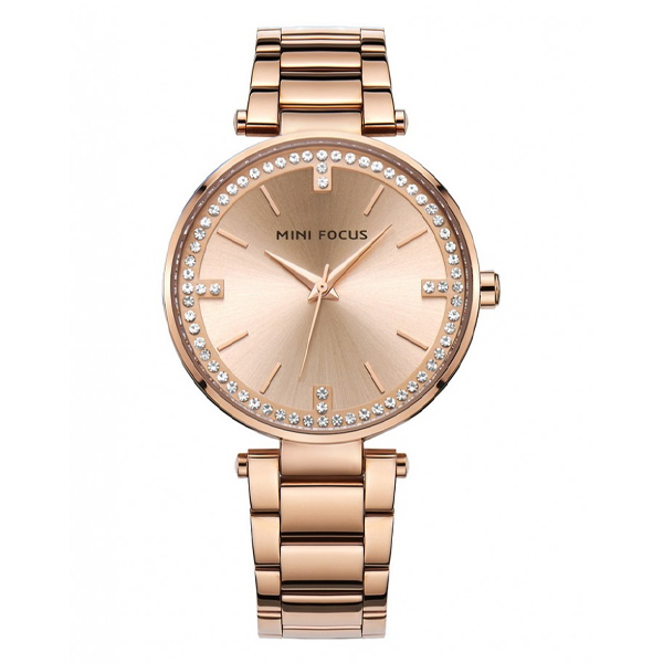 Mini Focus Japan Quartz Movement Rose Gold Stainless Steel