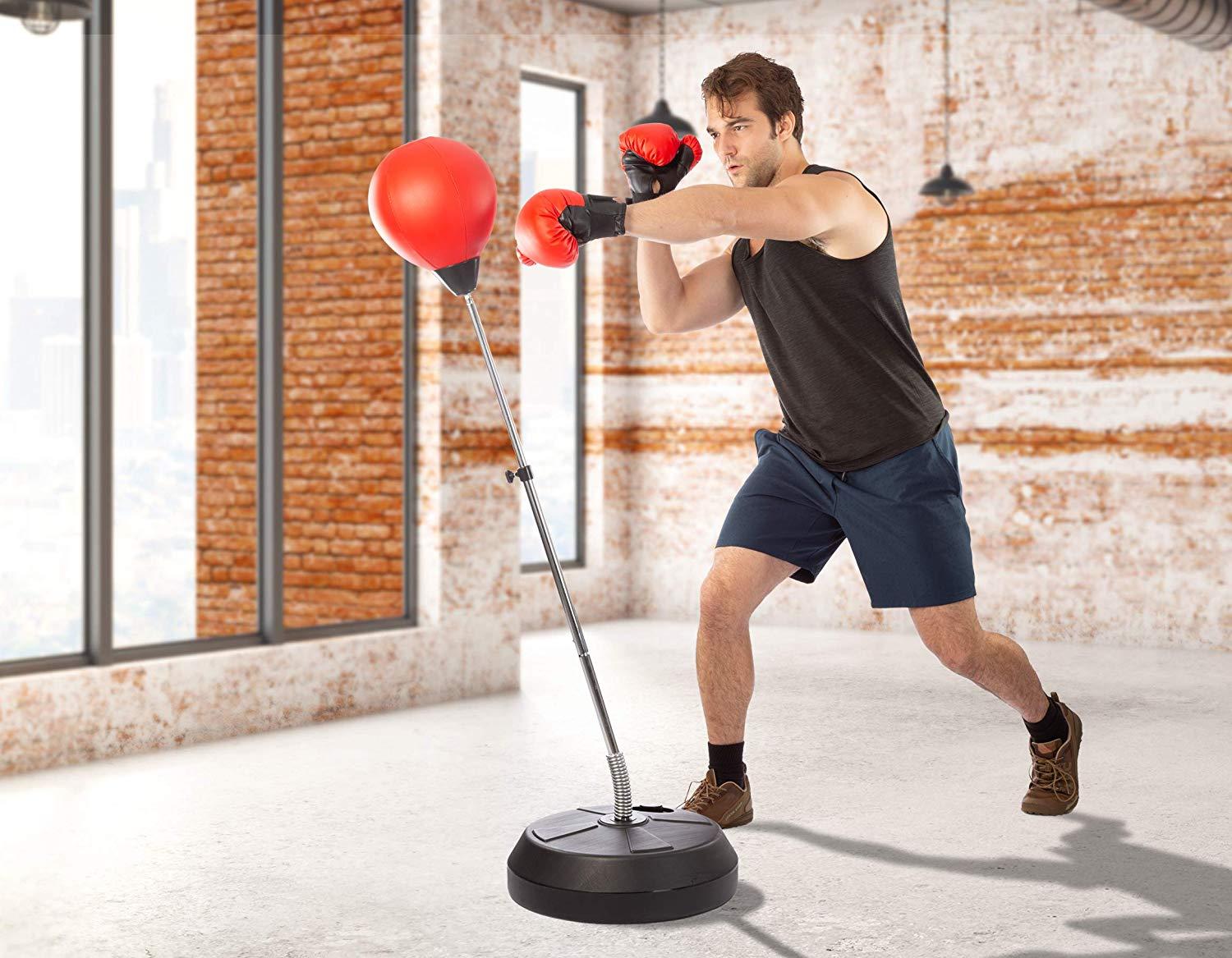 reflex boxing bag with stand