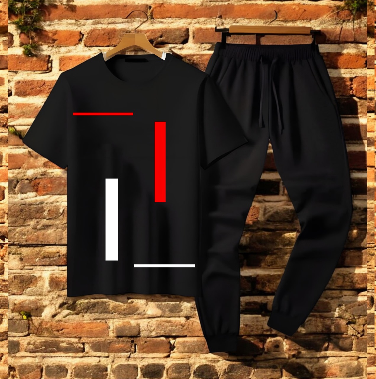 Trendy Tag Printed Summer Tracksuit For Men & Boys Tee-shirt with trousers gym wear New Design Round Neck Half Sleeves T Shirts Top Quality Gym Wear/Casual and comfortable Pair T-Shirt and Trouser