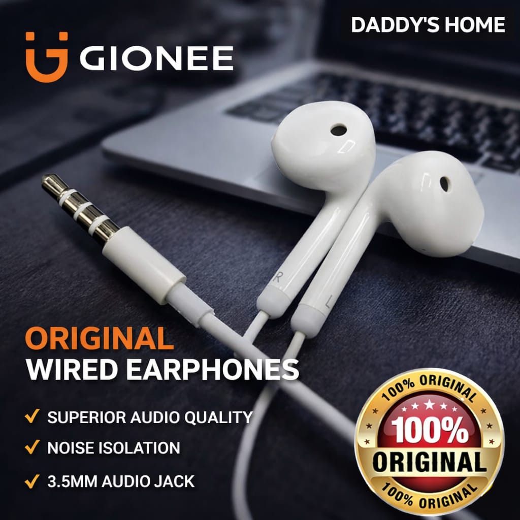 Gionee 100% Original Handsfree For All Andriods Phones_9D Stereo Sound Quality with Heavy Deep Bass_Bast Handfree For Gaming Left Right_High sound for android original goinee earphones earphone genuine imported super bass sound