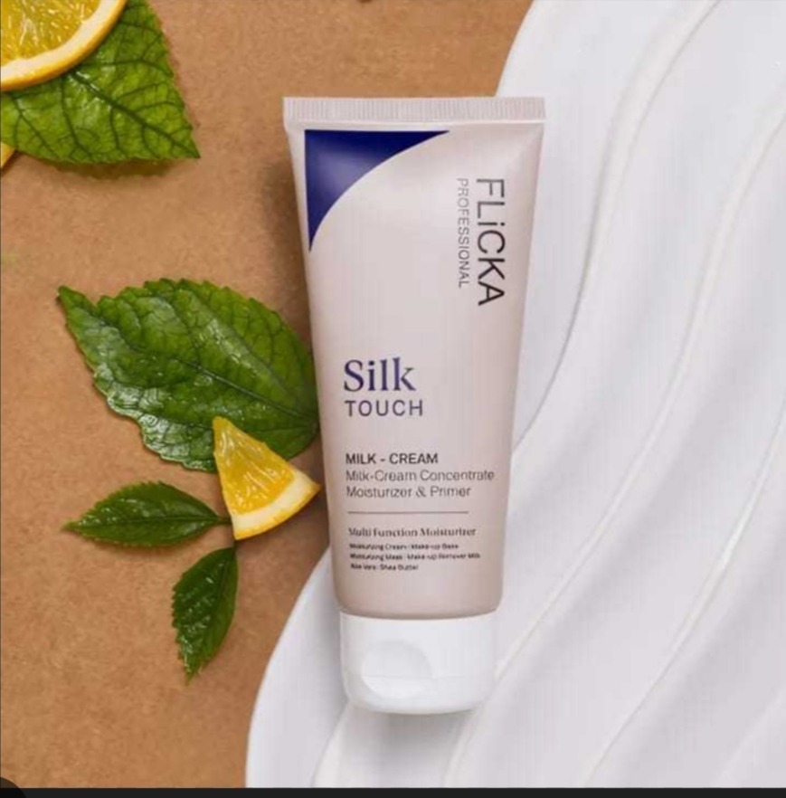 FLIKA Professional Silk Touch Milk Cream Moisturizing Makeup Primer & Brightening Face Cream for Smooth, Soft & Radiant Skin