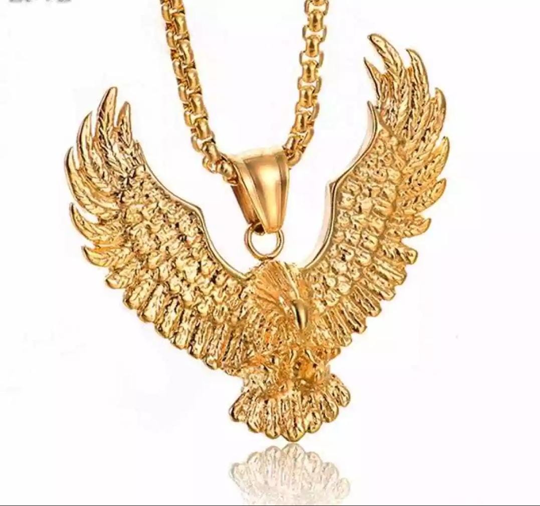 New High Quality Silver stainless steel Eagle Locket pendant Necklace For Men/Boys Top Trending