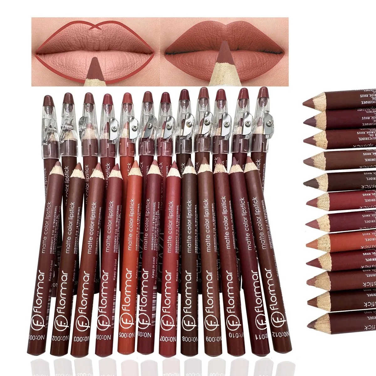 Makeup Waterproof Lipstick Pencils