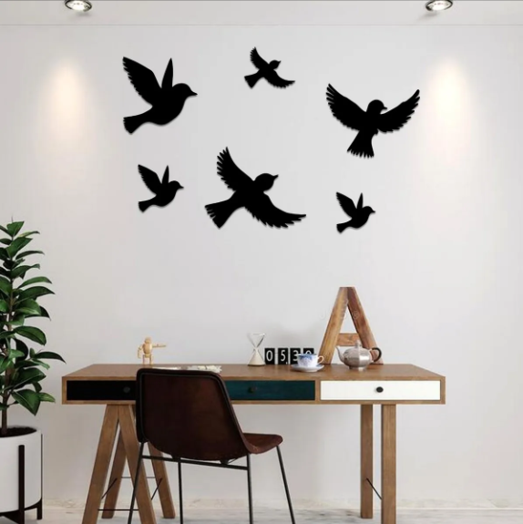 Birds wall Decor Art Wooden Wall Birds wooden Decoration art for