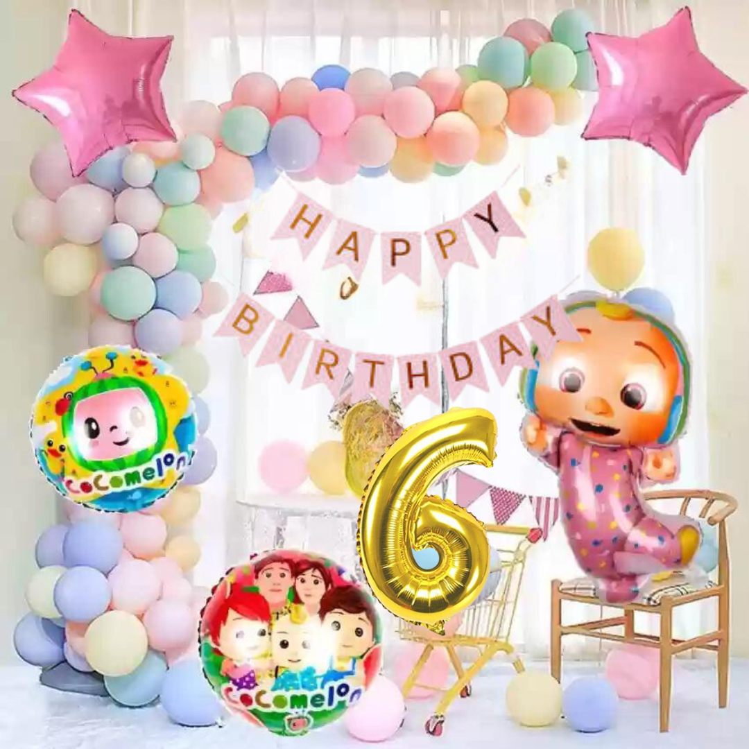 cocomelon birthday theme set cocomelon birthday theme foil balloons ...