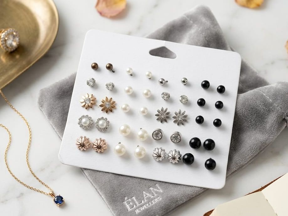 Pack Of 12 - Earrings Tops Fashion Women trendy stylish girls EarringE-5642