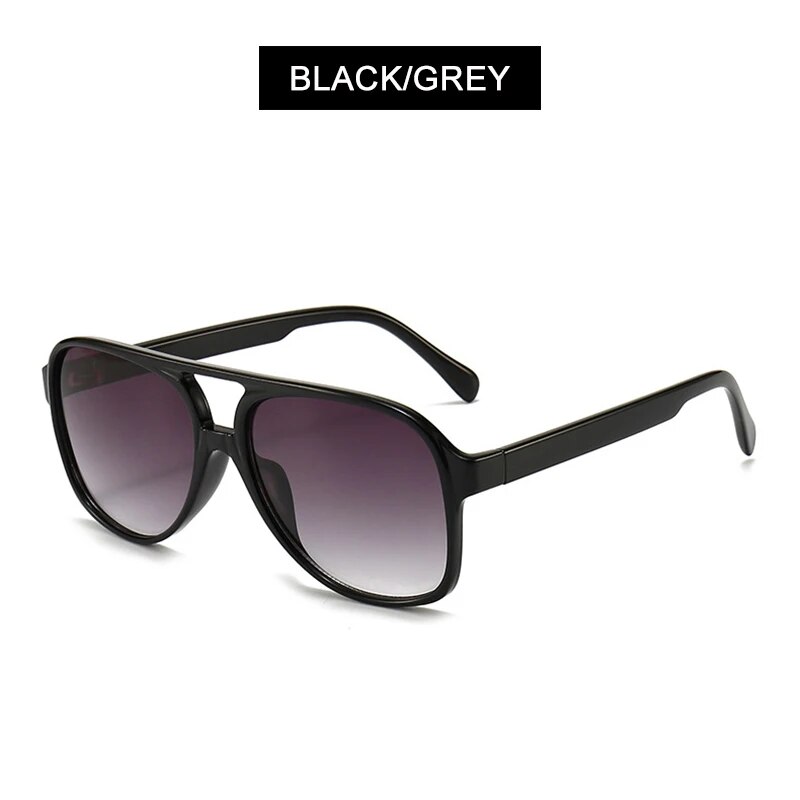 Fuqian Retro Oversized Sunglasses Men Women Fashion Pilot Polarized Sun