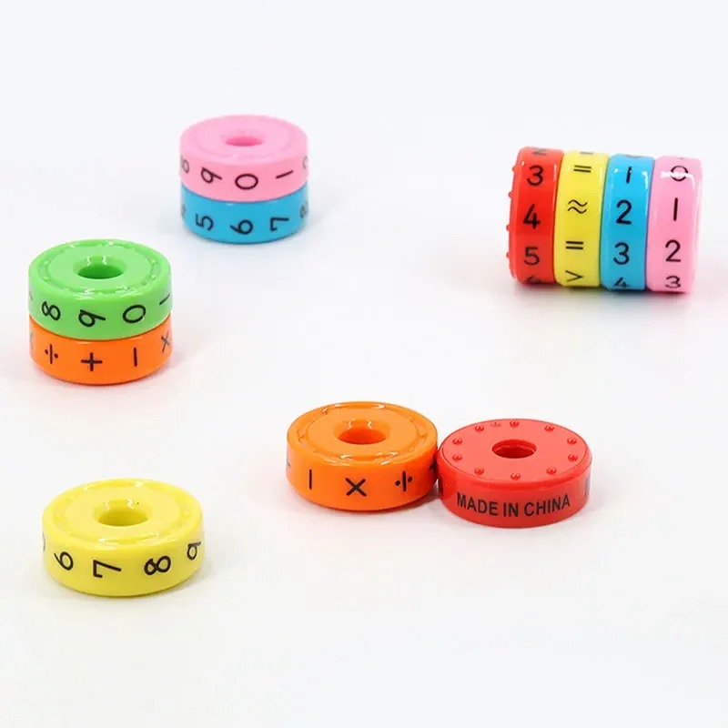 Children Numbers Magic Digital Cube Toy Montessori Puzzle Game Kids Learning Educational Math Magnetic Block Calculate Game