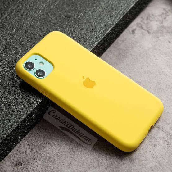 Iphone 11 Yellow Silicone Case Yellow Silicone Case Black And