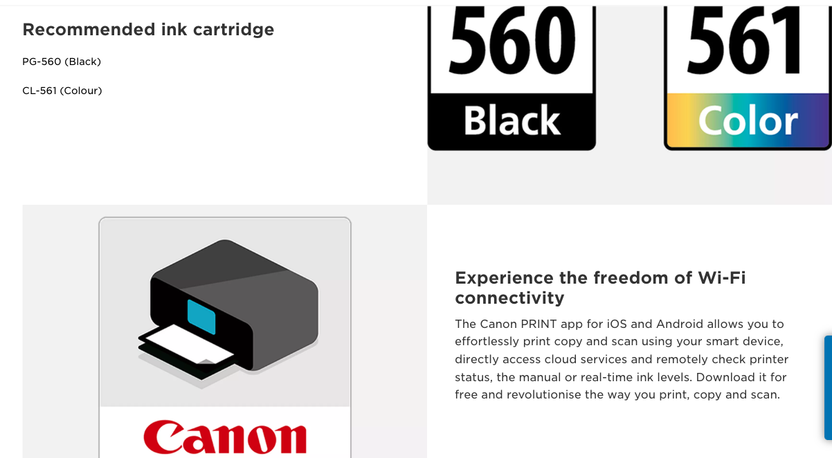 Cartouches D'encre Compatibles Canon PG-560XL Noir & CL-561XL Couleur - Pour Imprimantes Pixma TS5350, TS7450, TS5351, Etc.