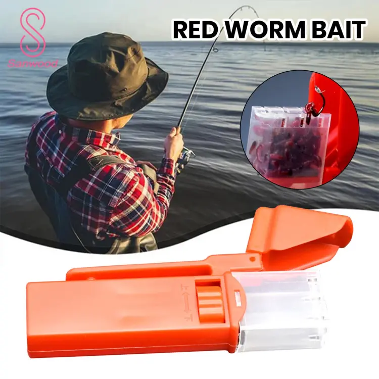 Fishing Accessories Portable Reusable Fishing Bait Case Lightweight Worm  Storage Container Worm Hanging Box