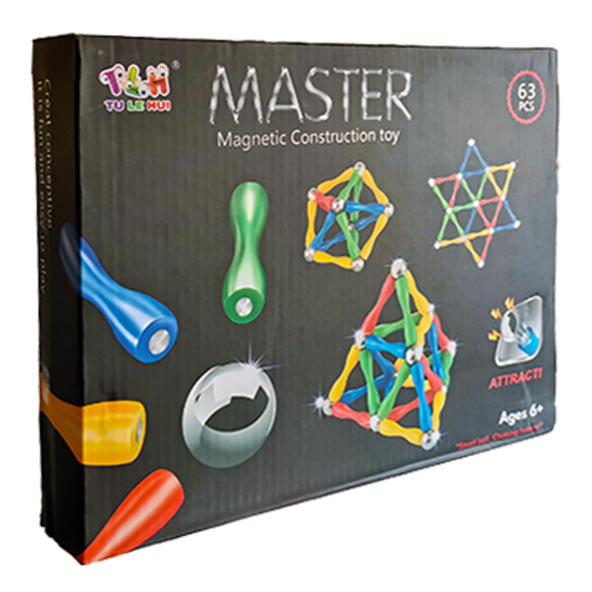 Magnetic Bar Building Sticks Block Toy (63 pieces)