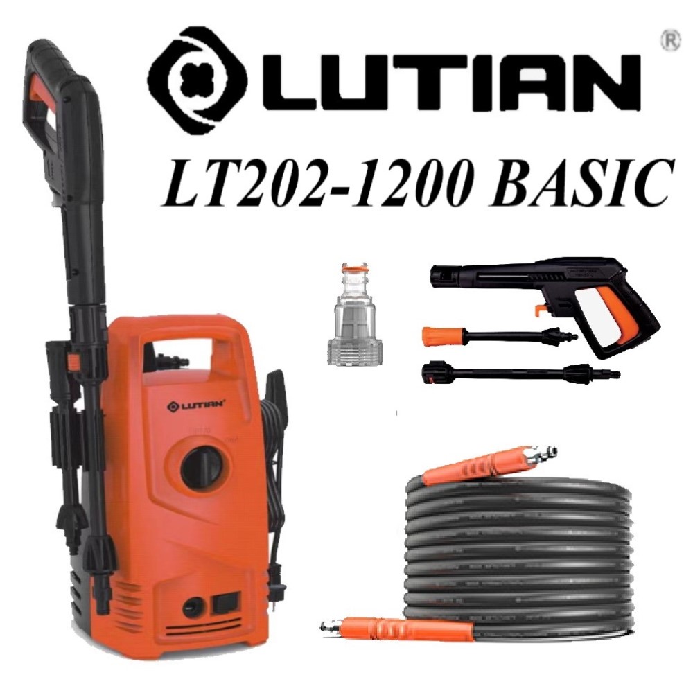 LUTIAN LT2021200 100 BAR HIGH CAR PRESSURE WASHER 1200 WATTS
