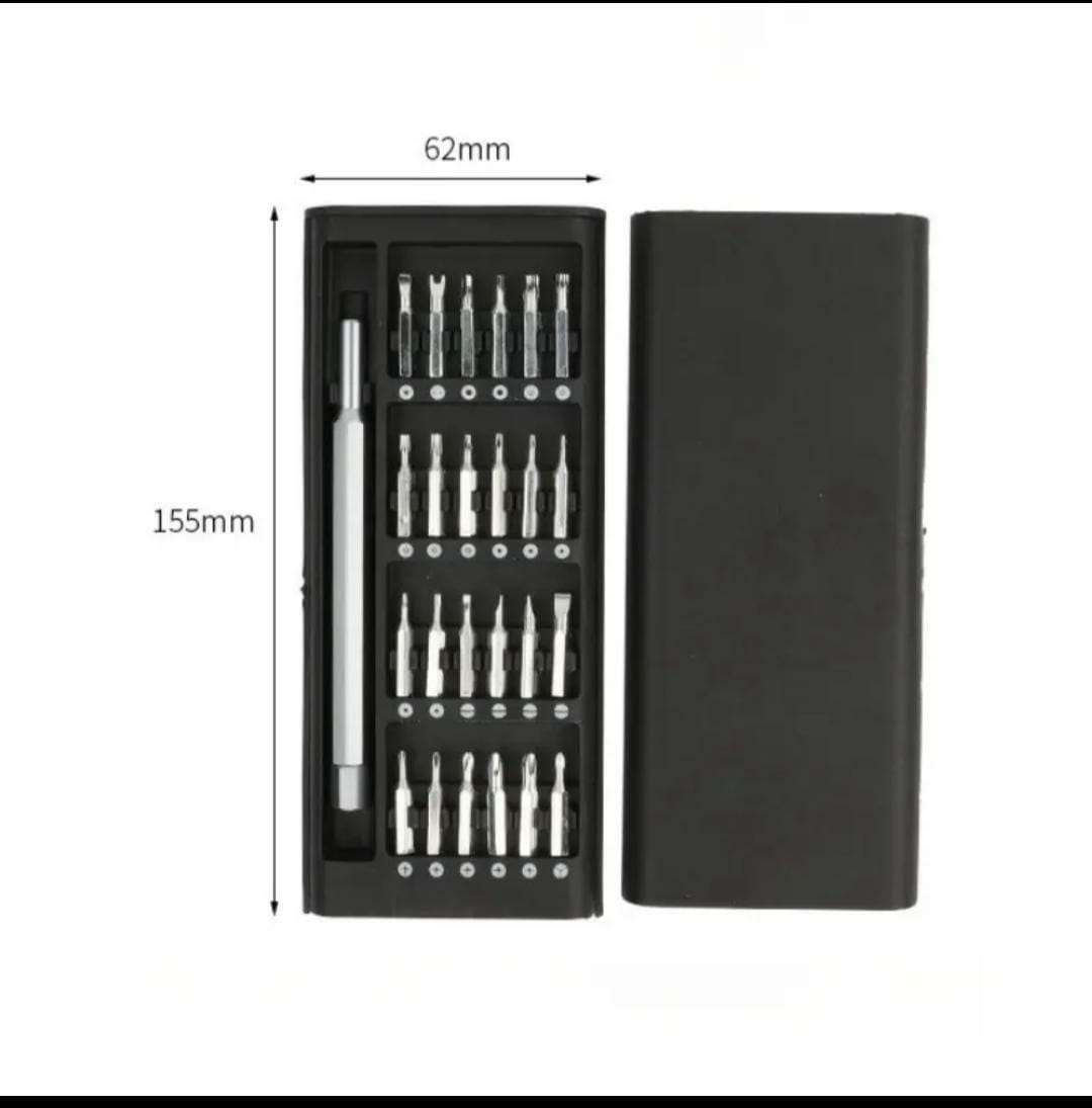25 in 1 Hardware Kit/Screwdriver Set 25 in 1 With Case Multifunctional Mobile Repairing Tools For Mobiles Phones Cell Phone Tablets Computers Repair Mini Hand Tool Kit/Precision Screwdriver Set - Magnetic Driver Bits, S2 Steel Pocket Tool Kit for Elect