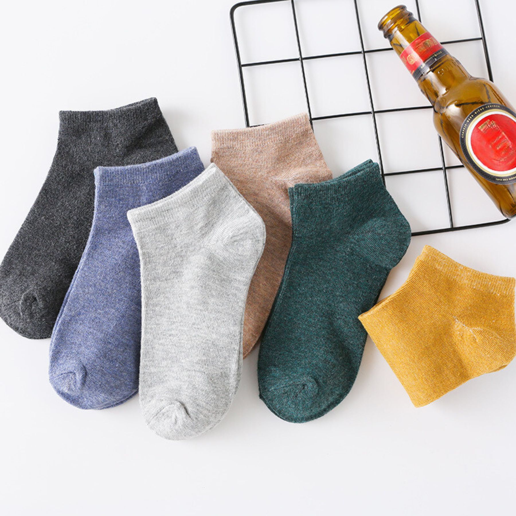 Pack of 4 Pairs Ankle Socks for Men & Women| Low Cut Socks for Unisex