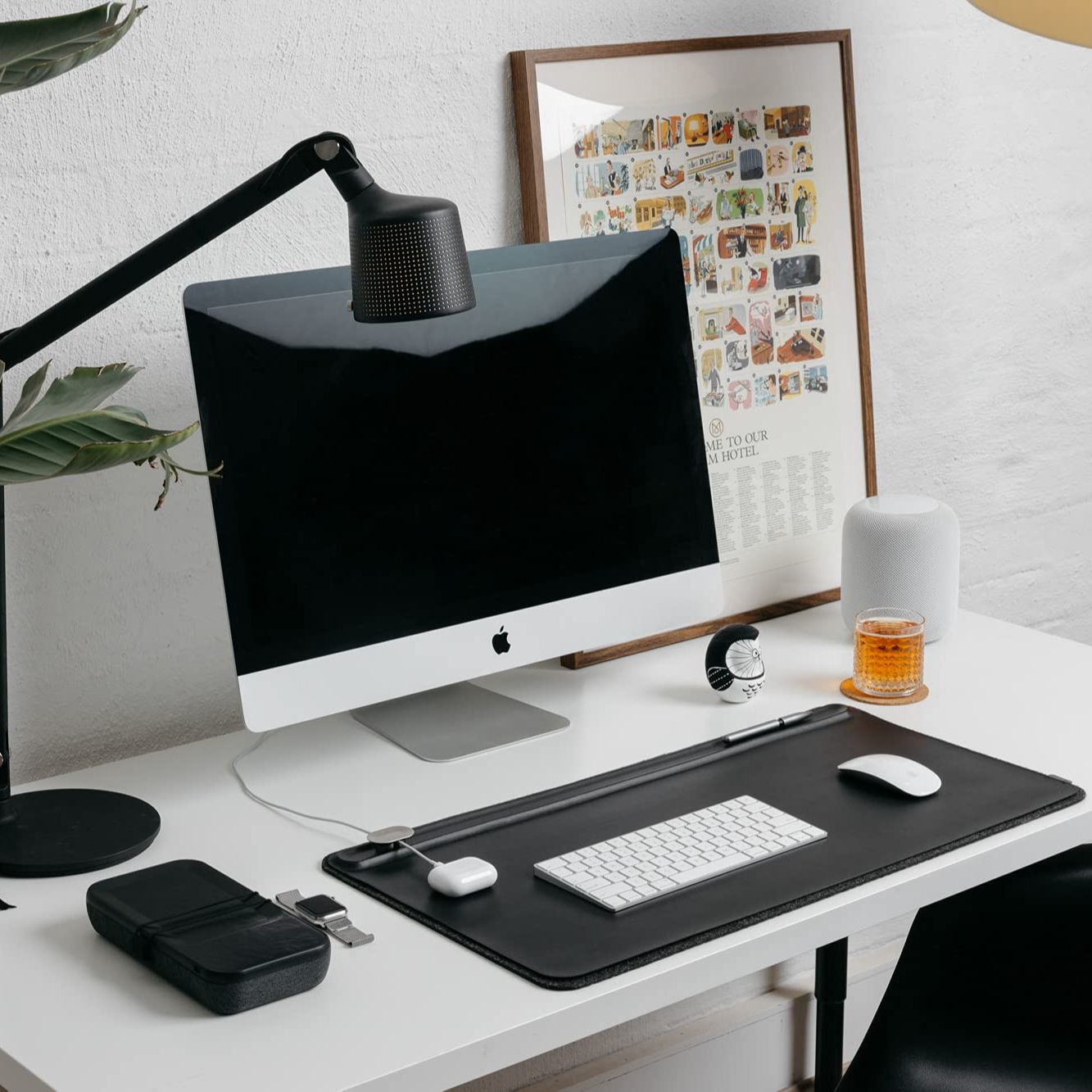 Laptop Matt 13x30 inches Large Mouse pad | Desk Matt, Computer Table Protector Matt | Multi use Synthetic Leather Matt| Large Mousepad