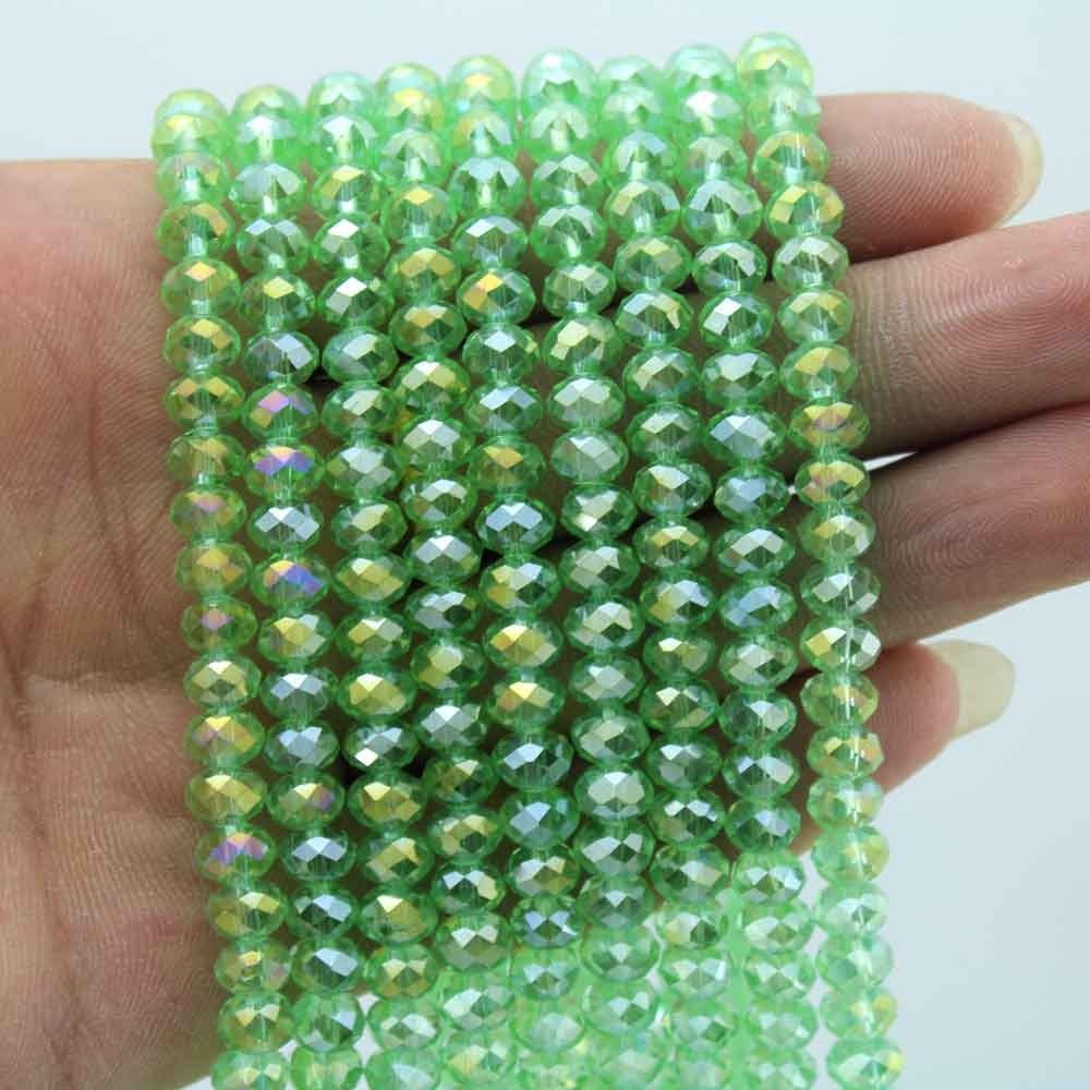 6mm Crystal Beads (80+ Pieces) for DIY Jewelry Making & Clothing Designs – High-Quality AB Crystal Beads