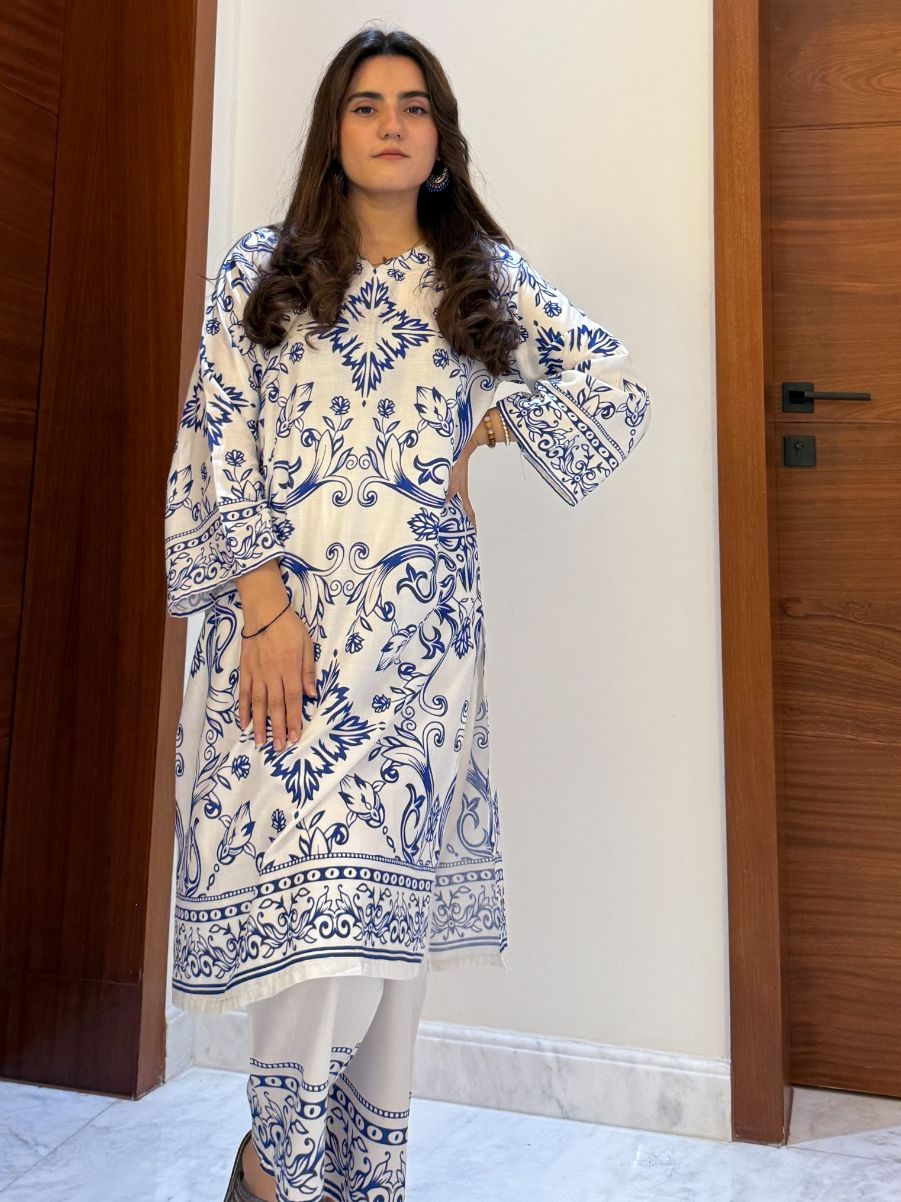 sachin and babi light blue dress Casual Pakistani Casual Dress For Women
