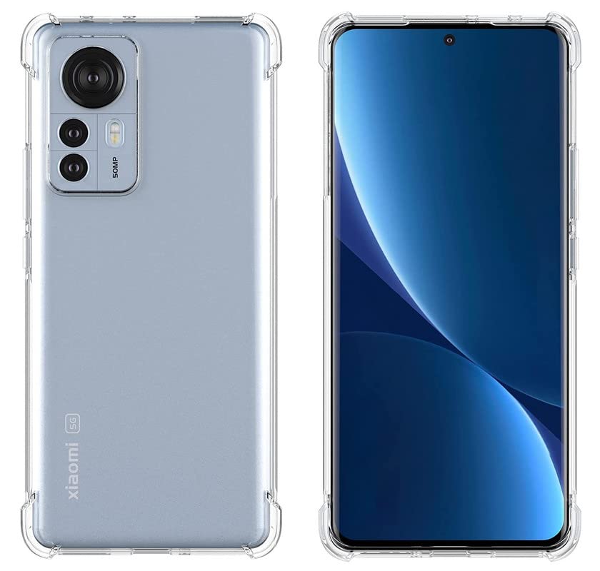 Xiaomi 12T / 12T Pro / Redmi K50 5G Transparent Soft Silicone Case | Corner Bumper Protection
