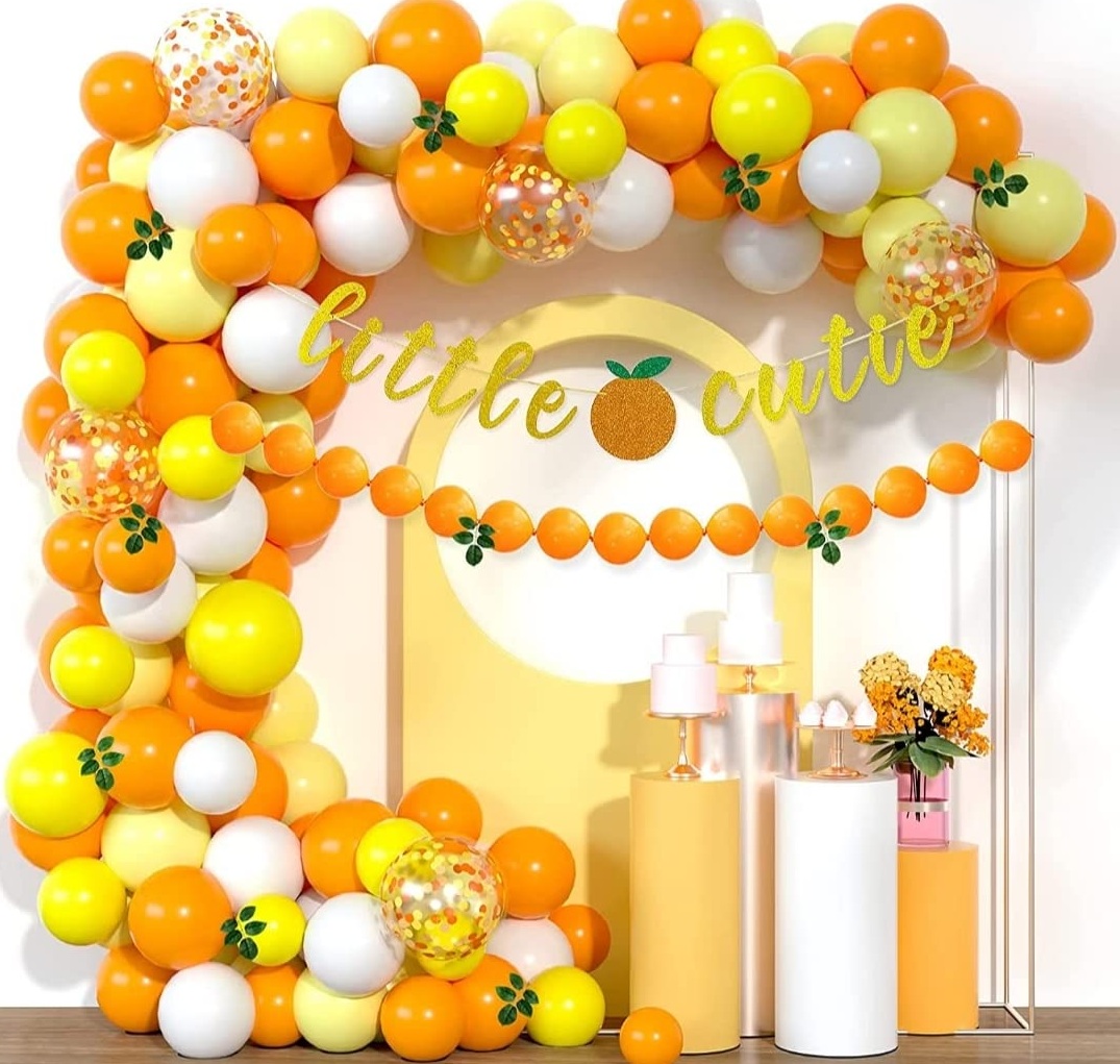 40 pcs 9 inch Mango Balloons without shinny Latex Balloon for Valentine ...
