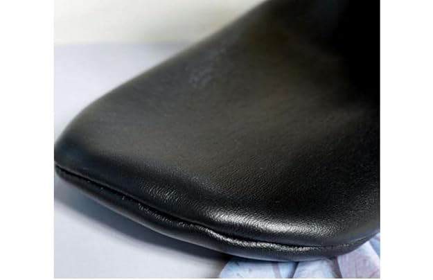 Kids Boy's Faux Leather Socks/Room Socks Slippers Home Soft-soled Shoes Boots Black fit for