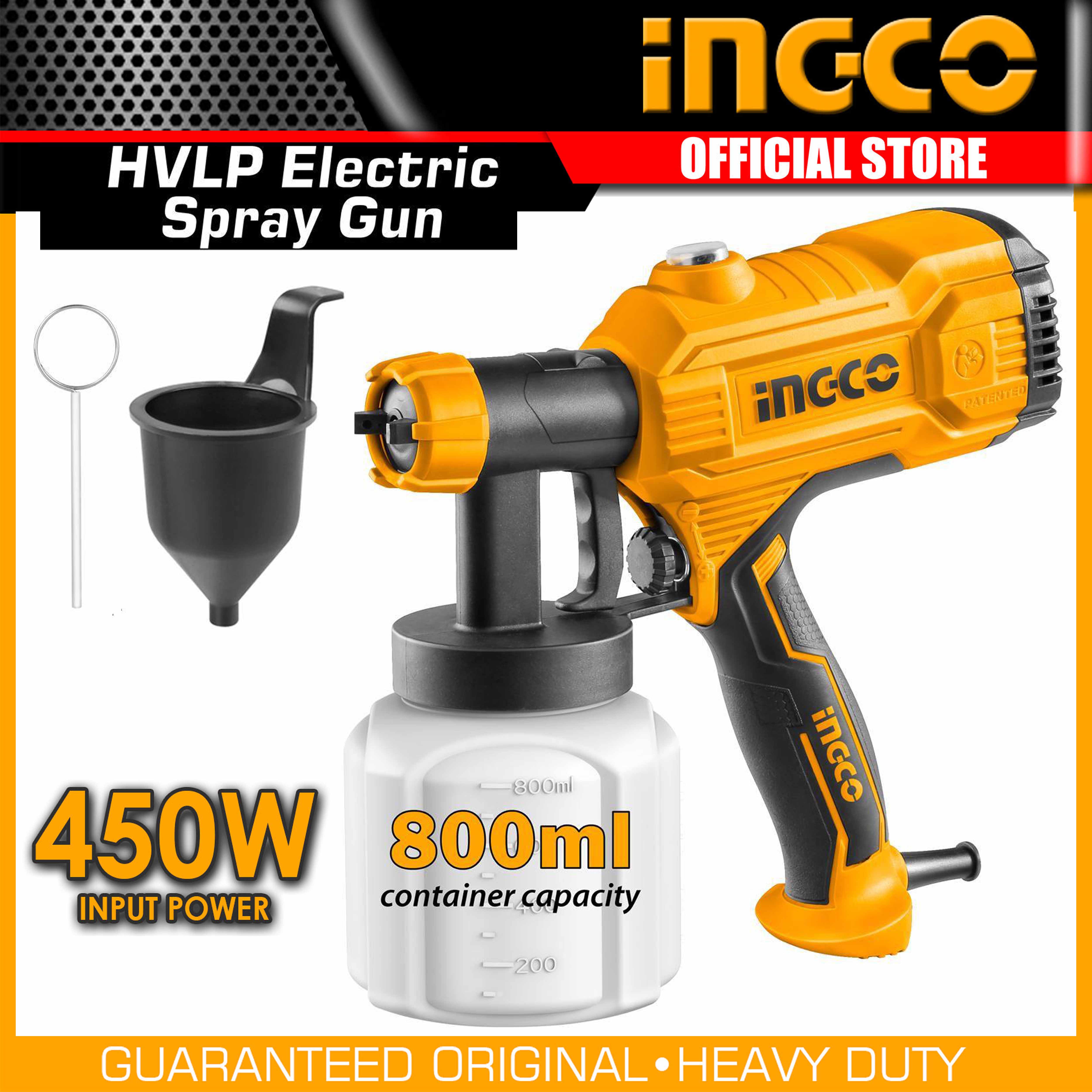 INGCO HVLP Electric Spray Machine 450W Industrial Paintzoom SPG3508
