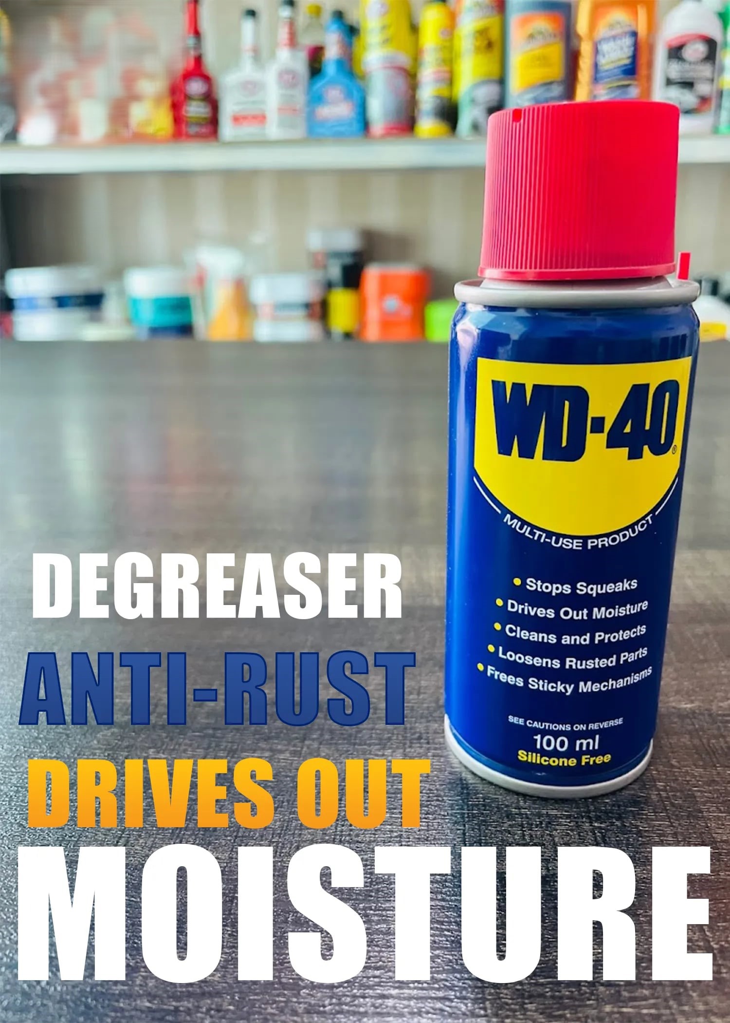 WD40 (100ML) Anti-Rust Lubricant
