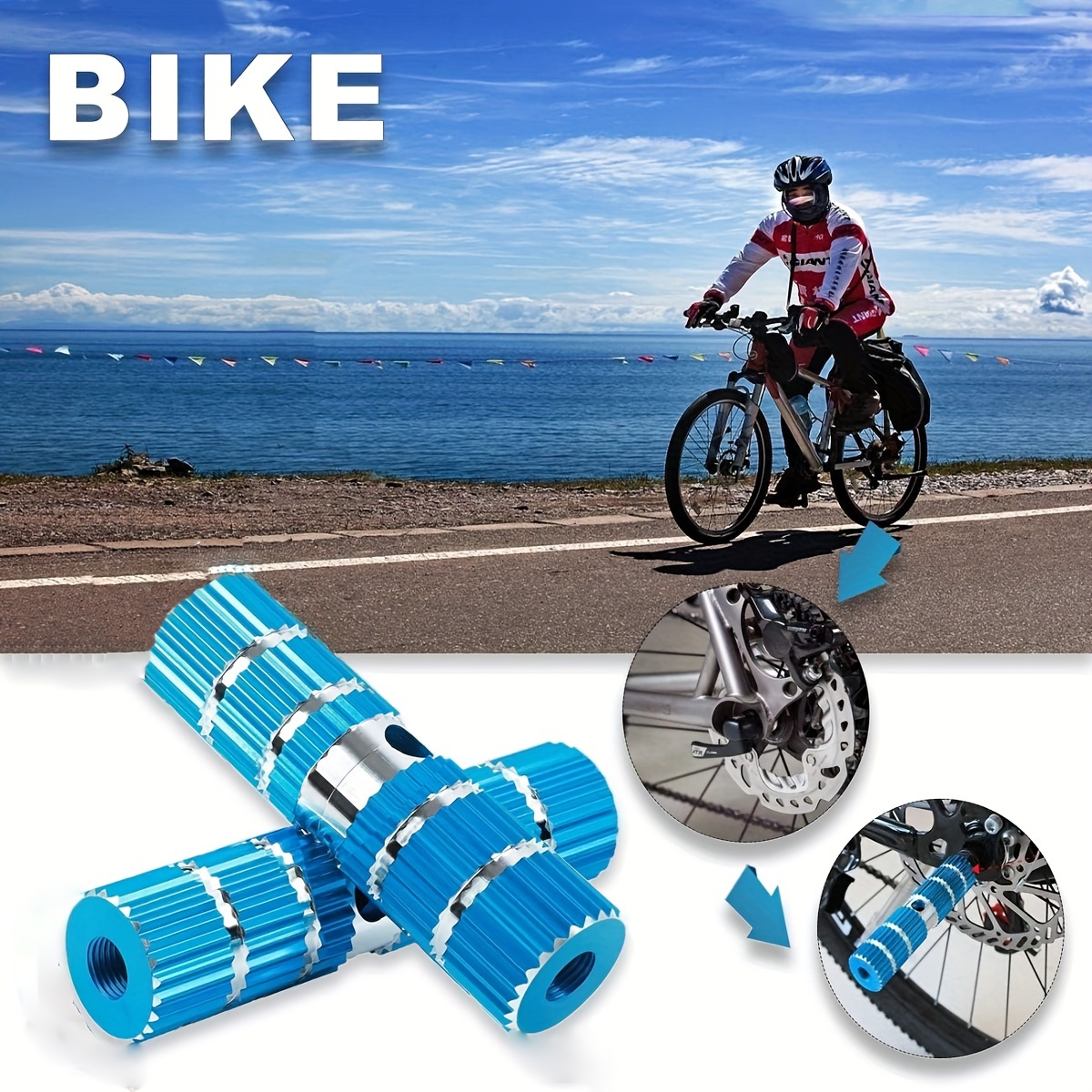 Rear Axle Footrest for Bicycle / Cycle | MTB Bike Foot Pegs | Front & Rear Axle Foot Pegs | Bicycle Pedals Footrest Lever | Cylinder Rocket Bike Accessories | Durable Cycle Footrests Pakistan Rear Axle Footrest For Bicycle/Bicycle rear pedal MTB Bike Foot
