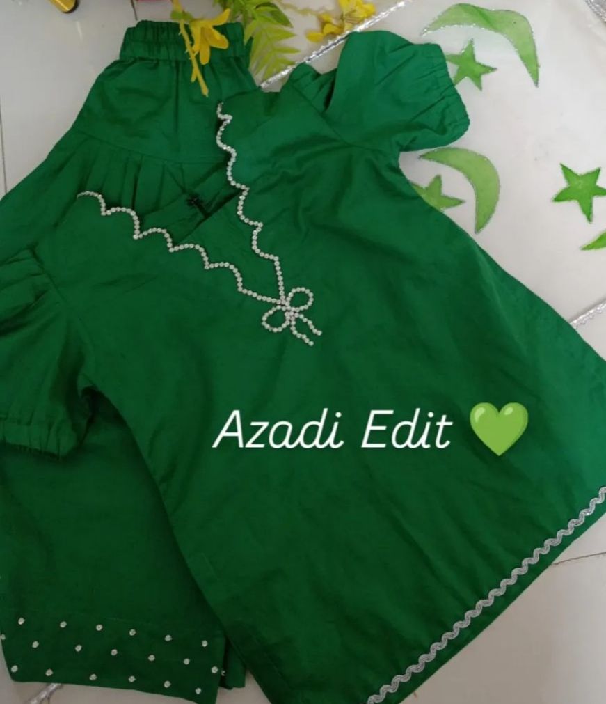 girl's stylish  14 August  2 piece dress collection