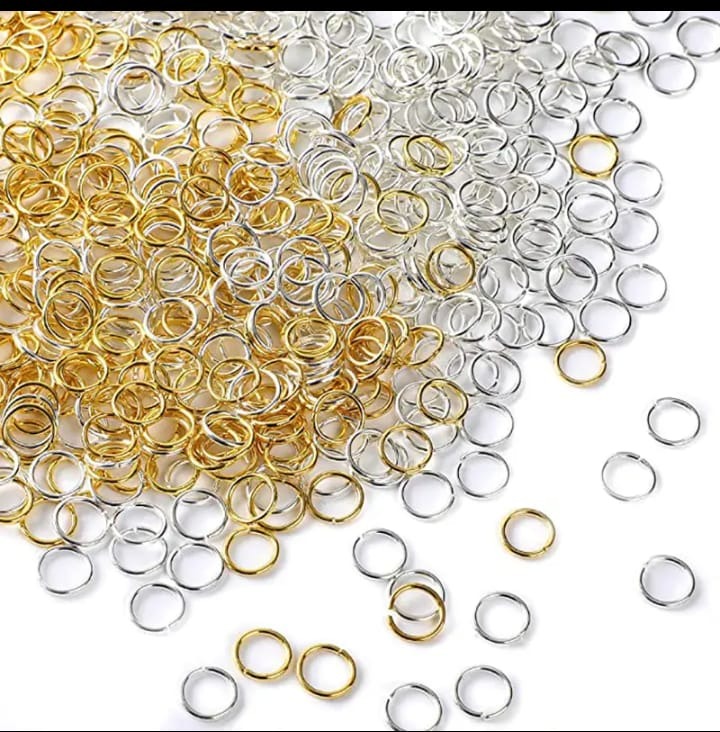 200Pcs Jump Rings – 3mm/4mm – Gold & Silver Stainless Steel Findings for DIY Jewelry Making (Clasps, Charms, Chains, Bracelets, Necklaces)