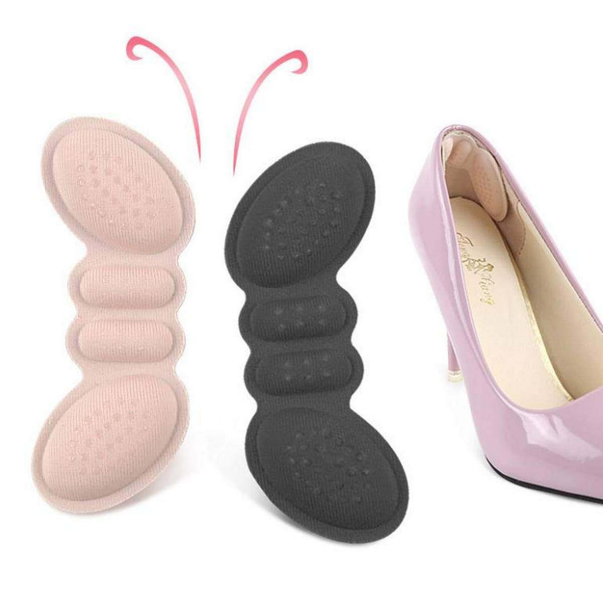 Women Insoles for High Heels | Butterfly Heel Liner Grips, Pain Relief Foot Care Insert