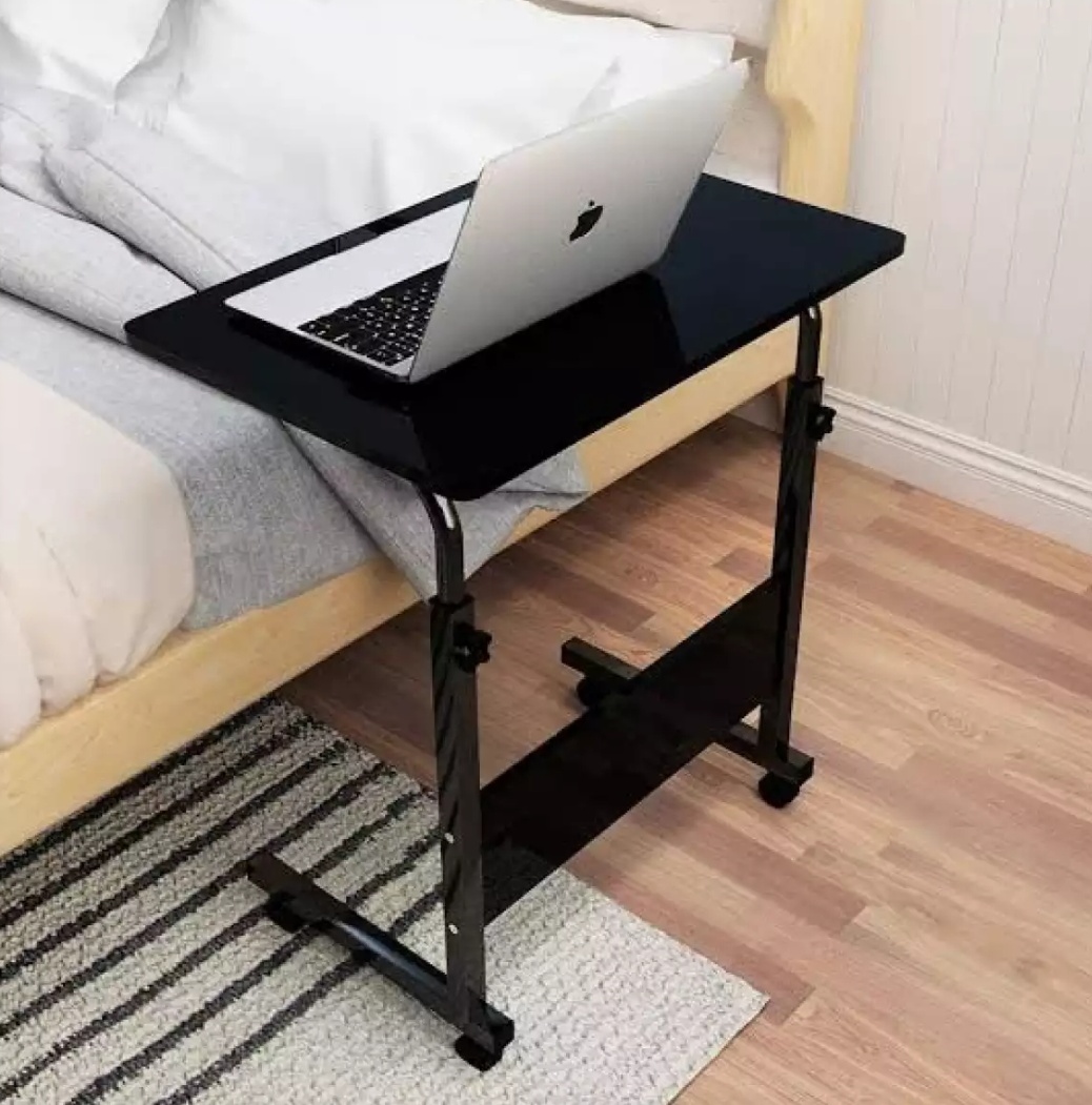 Adjustable Height Laptop Table, Computer Table, Gaming Table, Study Table, Tables with storage Shelves, Side Table, Bed Side Table,  available in 8 colors Combinations, Modern Computer Table, Writing Table,Study Table, Size (27 inch Length, 16 inch Width)
