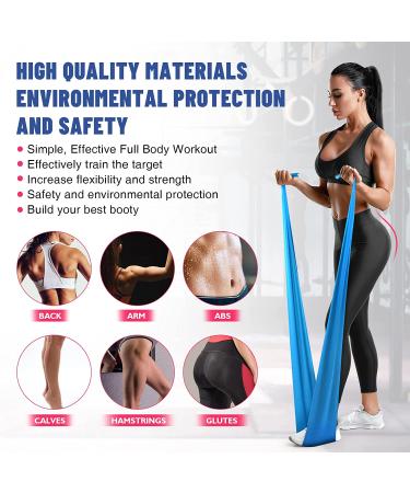 Resistance Loop Bands Set of 3 – Light, Medium & Heavy Mini Exercise Bands for Men & Women | Glute, Leg & Arm Workout, Warm-Up, Yoga & Stretching | Home Gym | Colour-Coded