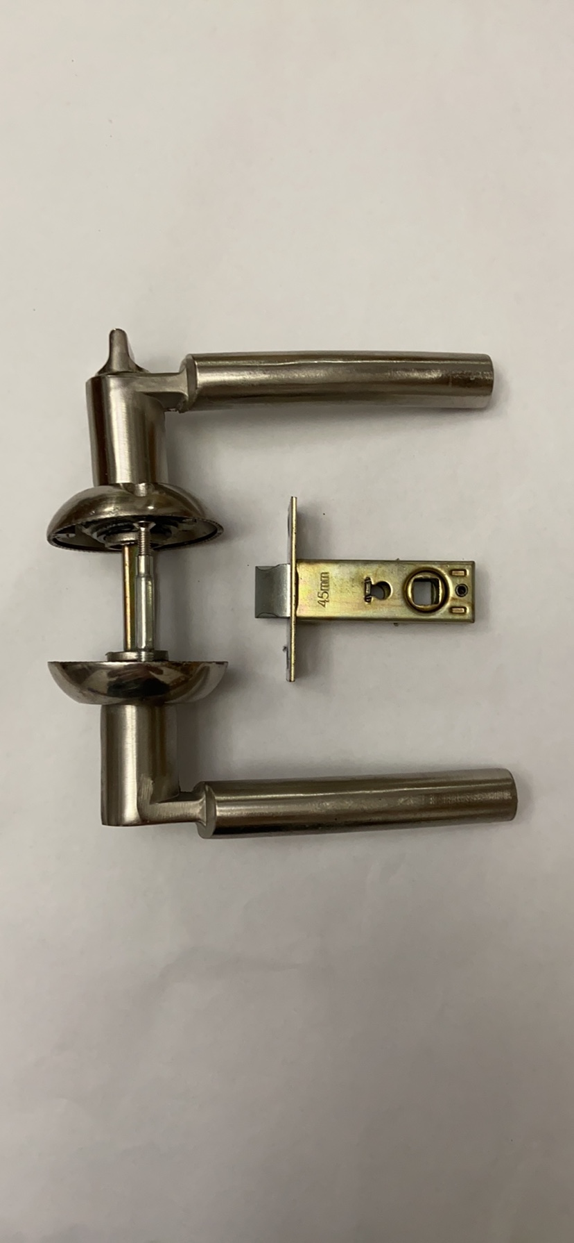 Bathroom door lock keyless three-bar bathroom lock handle toilet lock ...