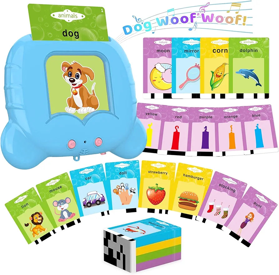 Talking Flashcards Interactive Learning Toys for Toddlers - Montessori-Inspired Educational Flashcard Toys