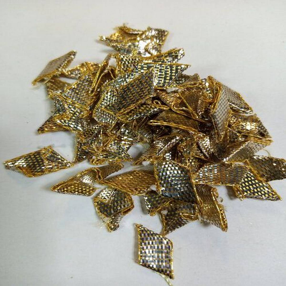 Copper Gota Patti Golden Color 6mm Decorative Trim 10 Grams