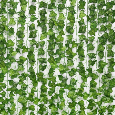 8ft Artificial Money & Ivy Plant Leaf Bails - Fake Plant Vine - Garlands Decore - Pack of 1,2,6 & 12
