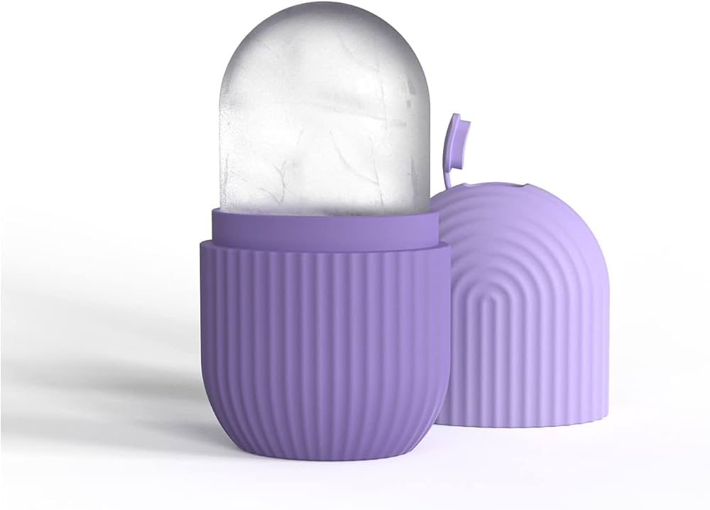 Silicone Ice Roller for Face, Ice Cube Roller Massager for Face, Eyes and Neck Naturally Conditioning and Skin Care, Reusable Massage Silicone Ice Mold