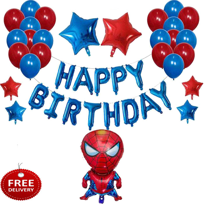 Happy Birthday Spiderman Theme: Buy Online at Best Prices in Pakistan |  