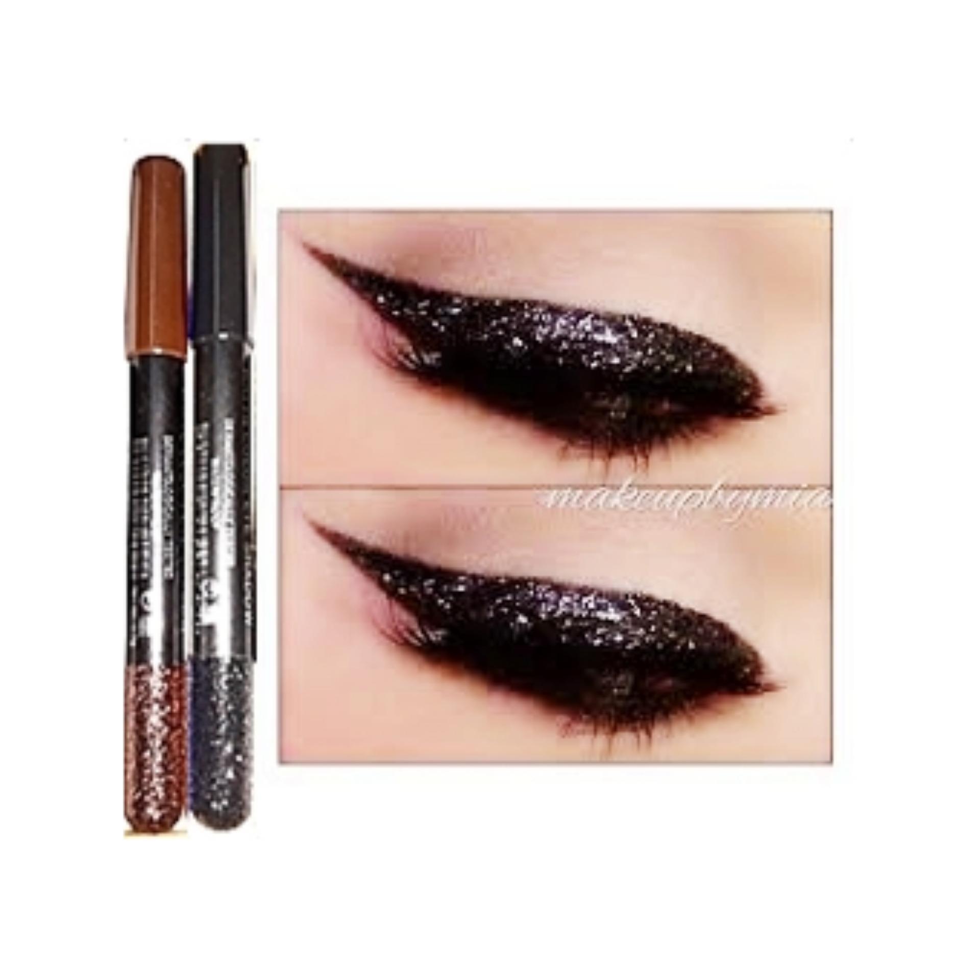 black sparkle eyeliner