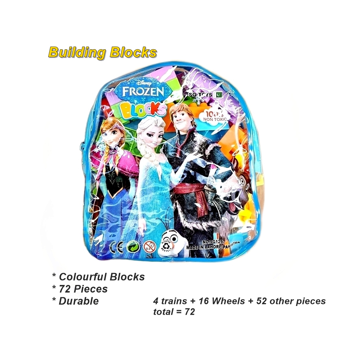 Blocks Pack 72 Educational Toy for Kids