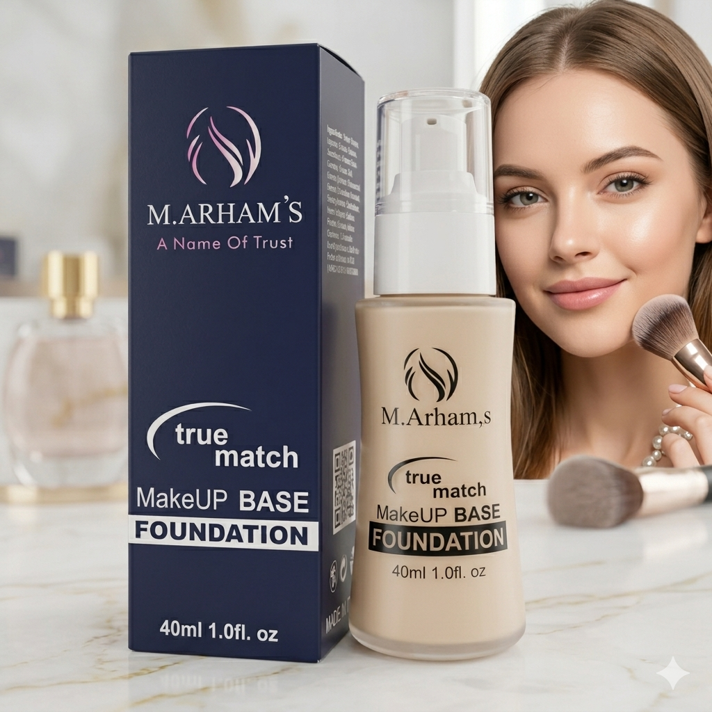 True Match Hydrating Liquid Foundation 40ml - Long-Lasting Full Coverage for All Skin Types